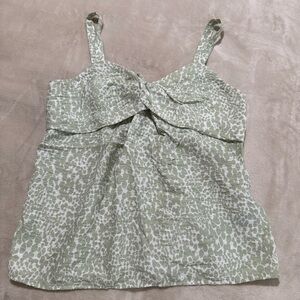 Simply Vera Vera Wang Sage Green Printed Camisole